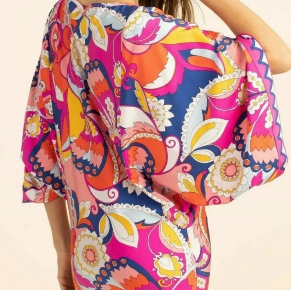 Trina Turk Sevilla Tunic Cover Up (Medium) New Nwot